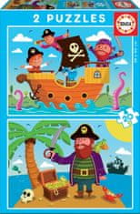 Educa Puzzle Piráti 2x20 dílků