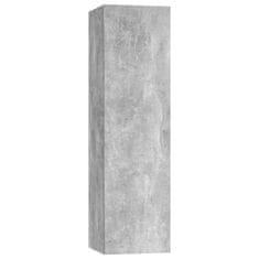 Greatstore 7dílný set TV skříněk betonově šedý dřevotříska