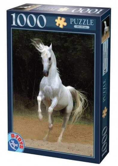 D-Toys Puzzle Bílý kůň 1000 dílků