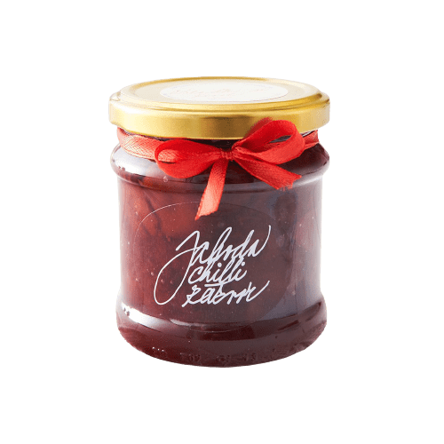 Marmelády s příběhem Jahoda-chilli-zázvor džem 205g