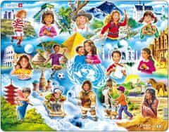 LARSEN Puzzle Děti ve světě 15 dílků