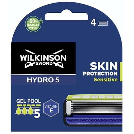Wilkinson Sword Náhradní hlavice Hydro 5 Skin Protection Sensitive 4 ks