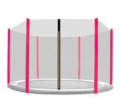Aga Ochranná síť 250 cm na 6 tyčí Black net / Pink