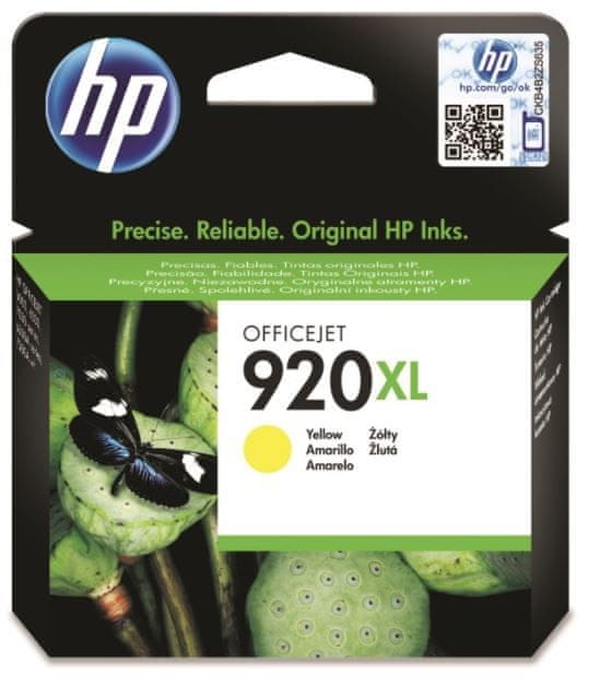 HP 920XL žlutá - originální náplň (CD974AE)