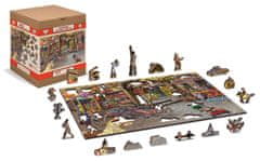 Wooden city Dřevěné puzzle V hračkářství 2v1, 200 dílků EKO