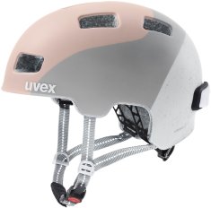Uvex helma CITY 4 bílá-šedá-růžová 55–58