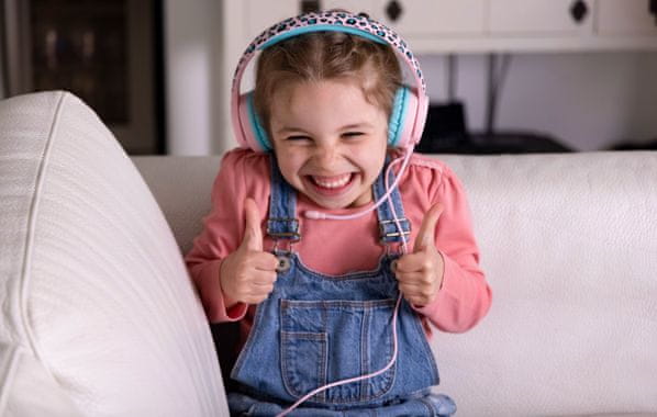 OTL L.O.L. Surprise! Let's Dance! Pink dětská bezdrátová sluchátka Bluetooth integrovaný mikrofon dětská sluchátka interaktivní sluchátka kabelové připojení tématický design circimaurální sluchátka uzavřená konstrukce vysoký comfort pohodlná sluchátka pro děti