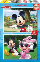 Educa Puzzle Mickey a přátelé 2x20 dílků