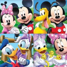 Educa Puzzle v kufříku Mickey Mouse a kamarádi 4v1 (12,16,20,25 dílků)