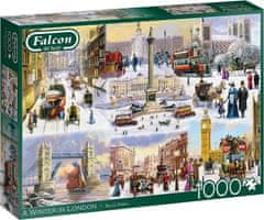 Falcon Puzzle Zima v Londýně 1000 dílků