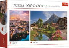 Trefl Puzzle 2v1 Toledo 1000 dílků + Léto v Alpách 2000 dílků