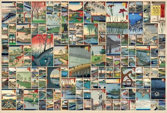 Cobble Hill Puzzle 100 slavných pohledů z období Edo 2000 dílků