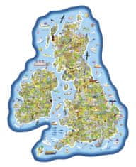 Gibsons Vzdělávací puzzle Mapa Velké Británie a Irska 150 dílků
