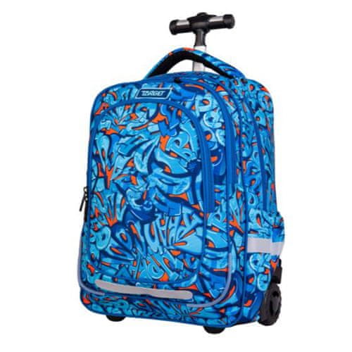 Target Školní batoh trolley , Modrý, se vzorem