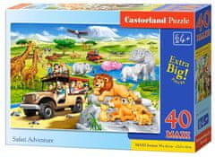 Castorland Puzzle Dobrodružství na Safari MAXI 40 dílků