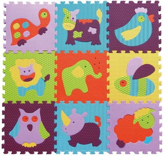 Baby Great Pěnové puzzle Barevná zvířata SX (30x30)