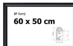 BFHM Plastový rám 60x50cm - černý