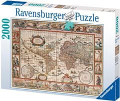 Ravensburger Puzzle Mapa světa r. 1650, 2000 dílků