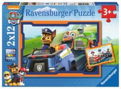 Ravensburger Puzzle Tlapková patrola v akci 2x12 dílků