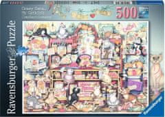 Ravensburger Puzzle Crazy Cats: Cukrárna pana Catkina 500 dílků