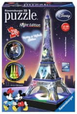 Ravensburger Svítící 3D puzzle Noční edice Eiffelova věž Disney 216 dílků