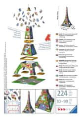 Ravensburger 3D puzzle Eiffelova věž (Love Edition) 216 dílků
