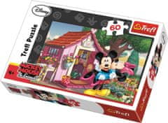 Trefl Puzzle Mickey a Minnie na zahradě 60 dílků