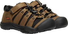 KEEN dětská kožená outdoorová obuv Newport bison/black 1025505/1025501 hnědá 27/28