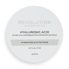 Revolution Skincare Třpytivé hydratační polštářky pod oči Hyaluronic Acid (Hydrating Eye Patches) 60 ks
