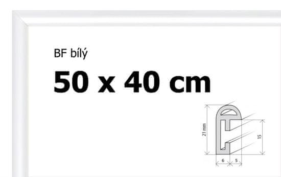BFHM Plastový rám 50x40cm - bílý
