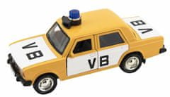 Teddies Policejní auto VB kov/plast 11,5cm na zpětné natažení na baterie se zvukem