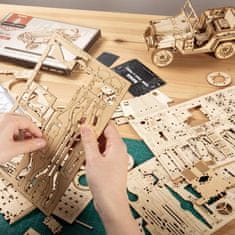 Robotime Rokr 3D dřevěné puzzle Vojenský džíp 369 dílků