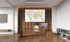 Wooden city Dřevěná mapa světa velikost XL (120x80cm)