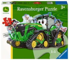 Ravensburger Obrovské podlahové puzzle John Deere Traktor 24 dílků