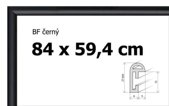 BFHM Plastový rám 84x59,4cm - černý