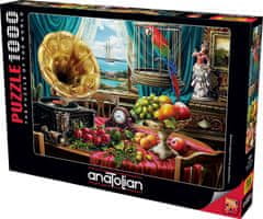 AnaTolian Puzzle Zátiší s ovocem a gramofonem 1000 dílků