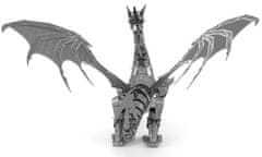 Metal Earth 3D puzzle Stříbrný drak (ICONX)