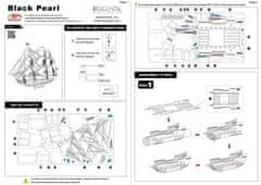 Metal Earth 3D puzzle Black Pearl - Černá Perla (ICONX)