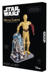 Metal Earth 3D puzzle Star Wars: R2D2 a C-3PO (deluxe set)