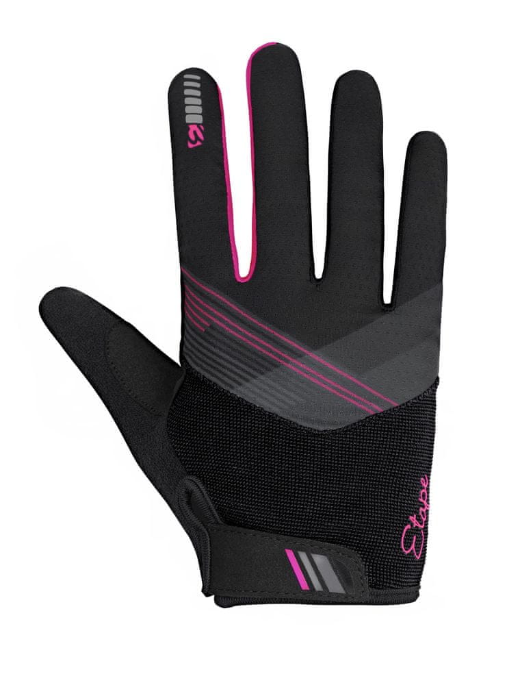 Etape Dámské cyklistické rukavice Paola+ černá/fialová S