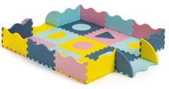 EcoToys Pěnové puzzle Tvary pastelové SX s okraji