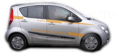 Rider Ochranné boční lišty na dveře, Opel Agila II, 2008-2014