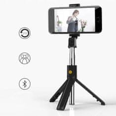 Severno Tyč na selfie stativ stick tripod + dálkové ovládání Bluetooth