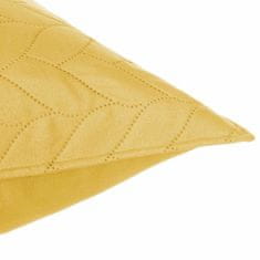 Atmosphera Žlutý přehoz na postel 240 x 260 cm + 2 povlaky na polštáře 60 x 60 cm