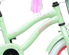 Amigo Flower 12palcové dívčí kolo, zelené