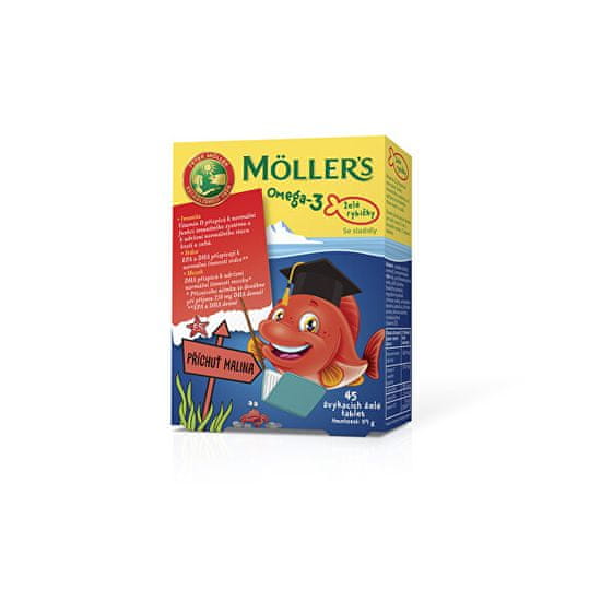 Möller´s Möller`s rybičky 45 želé tablet