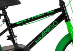 Amigo Extreme Junior 16palcové kolo, zeleno-černé