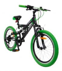 TWM Fun Ride 20" 33 cm juniorské ráfkové brzdy 7SP černá/zelená