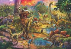 AnaTolian Puzzle Království dinosaurů 500 dílků