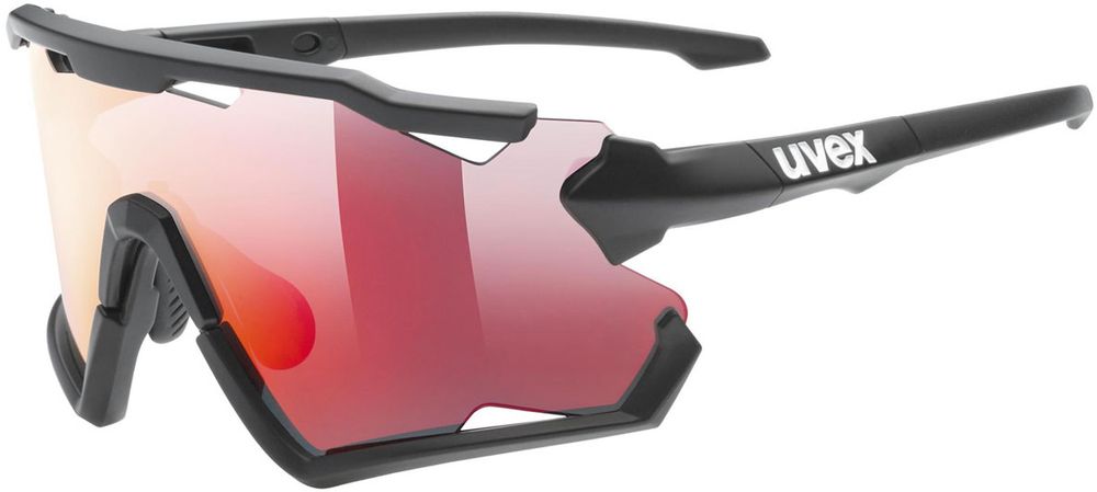 Uvex SPORTSTYLE 228 SET BLACK MAT / MIRROR RED (CAT. 2) + CLEAR (CAT. 0)